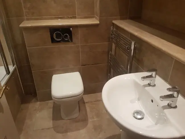Bathroom Installation work by Precision Joinery and Tiling in Blackpool