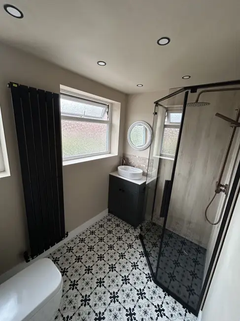 Bathroom Installation work by Precision Joinery and Tiling in Blackpool