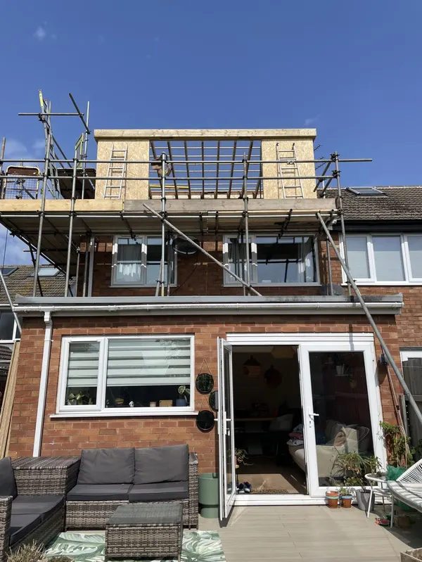 Single storey rear extension with lantern roof and bifold doors fitted in Blackpool