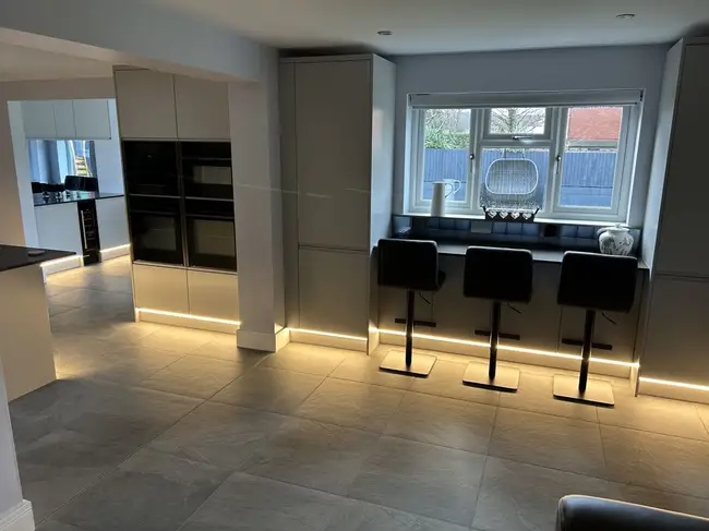 Kitchen Fitting work by Precision Joinery and Tiling in Blackpool